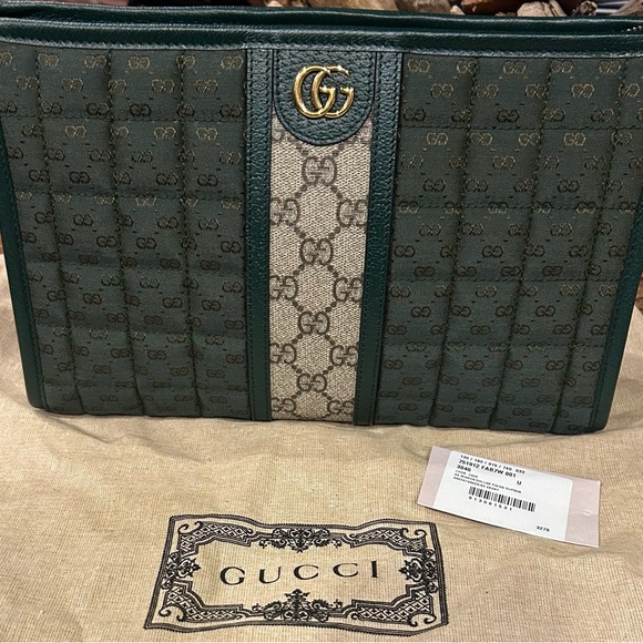 NWT Gucci GG Monogram Cosmetic Case - Picture 1 of 6